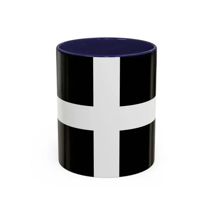 Flag of Cornwall UK - Accent Coffee Mug 11oz Navy - Go Mug Yourself