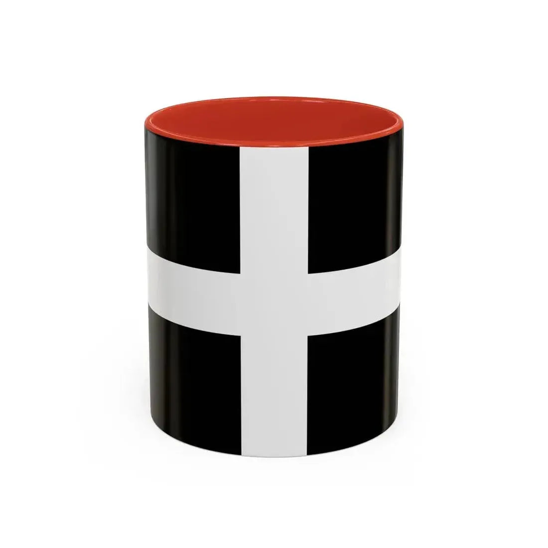 Flag of Cornwall UK - Accent Coffee Mug 11oz Red - Go Mug Yourself