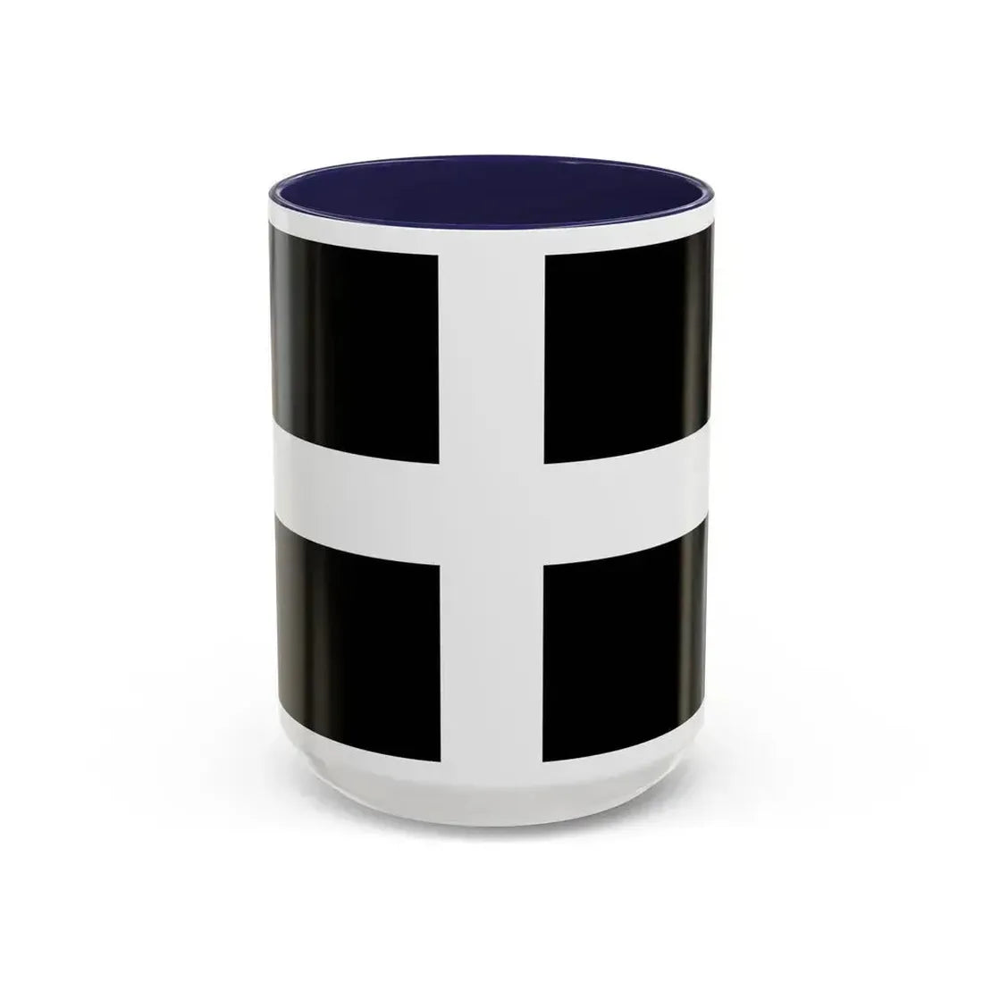 Flag of Cornwall UK - Accent Coffee Mug 15oz Navy - Go Mug Yourself