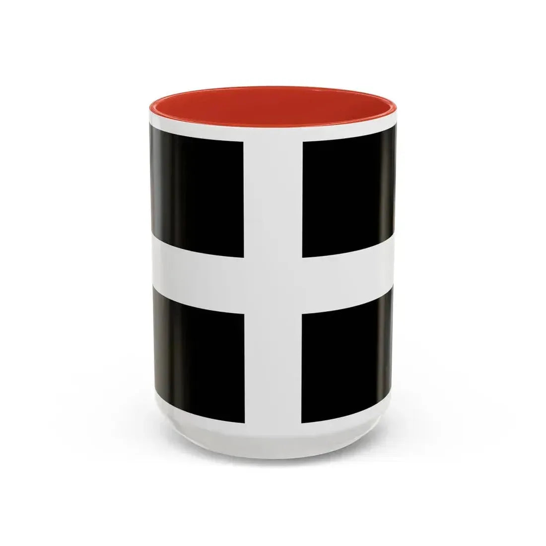 Flag of Cornwall UK - Accent Coffee Mug 15oz Red - Go Mug Yourself