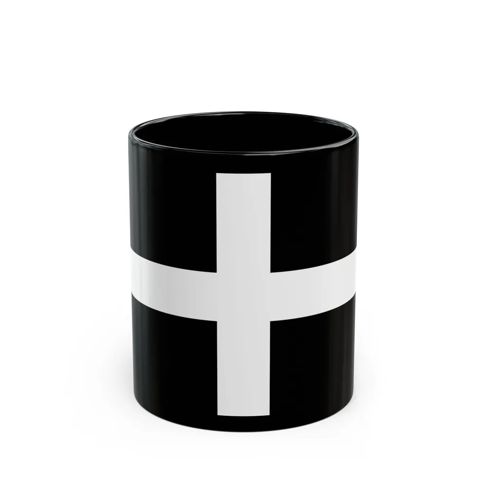 Flag of Cornwall UK - Black Coffee Mug-11oz-Go Mug Yourself