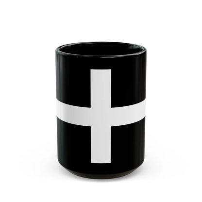 Flag of Cornwall UK - Black Coffee Mug-15oz-Go Mug Yourself