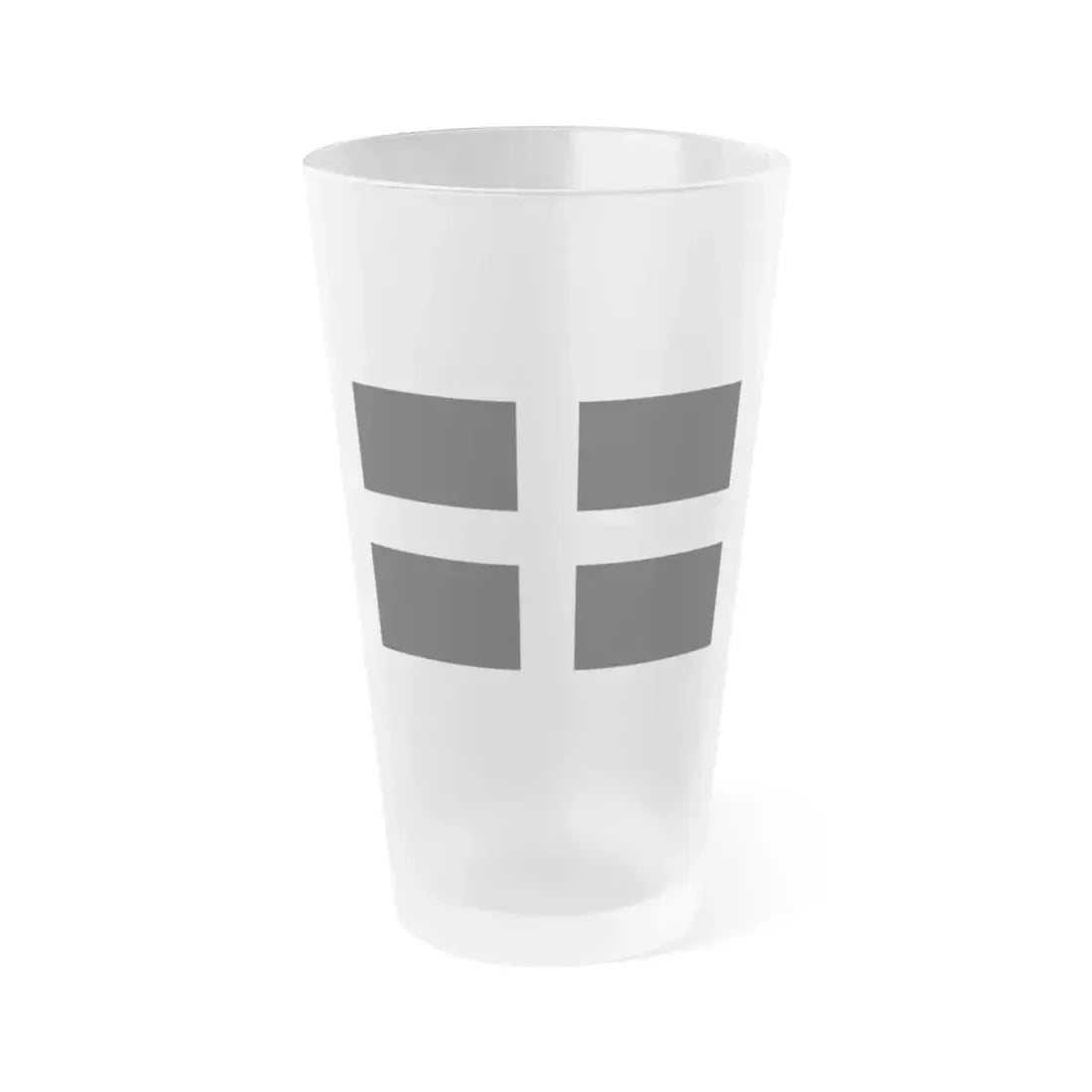 Flag of Cornwall UK - Frosted Pint Glass 16oz 16oz Frosted - Go Mug Yourself