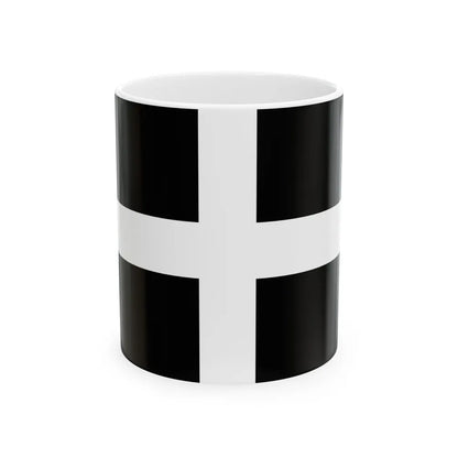 Flag of Cornwall UK - White Coffee Mug-11oz-Go Mug Yourself