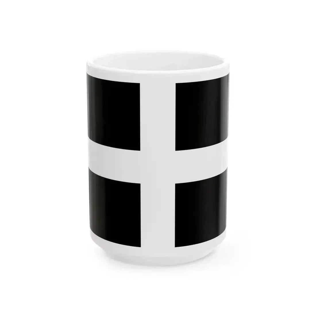Flag of Cornwall UK - White Coffee Mug 15oz - Go Mug Yourself