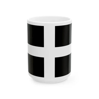 Flag of Cornwall UK - White Coffee Mug 15oz - Go Mug Yourself
