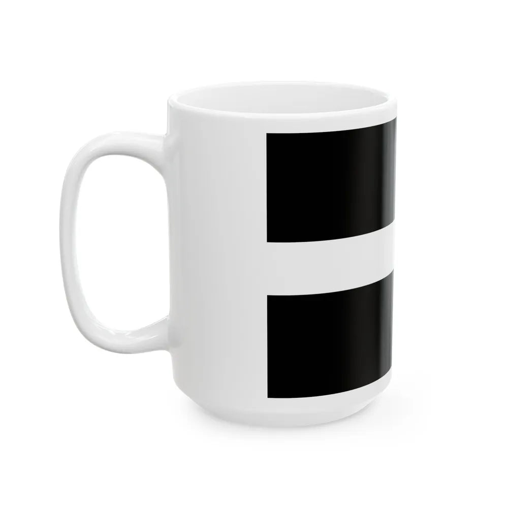 Flag of Cornwall UK - White Coffee Mug-Go Mug Yourself