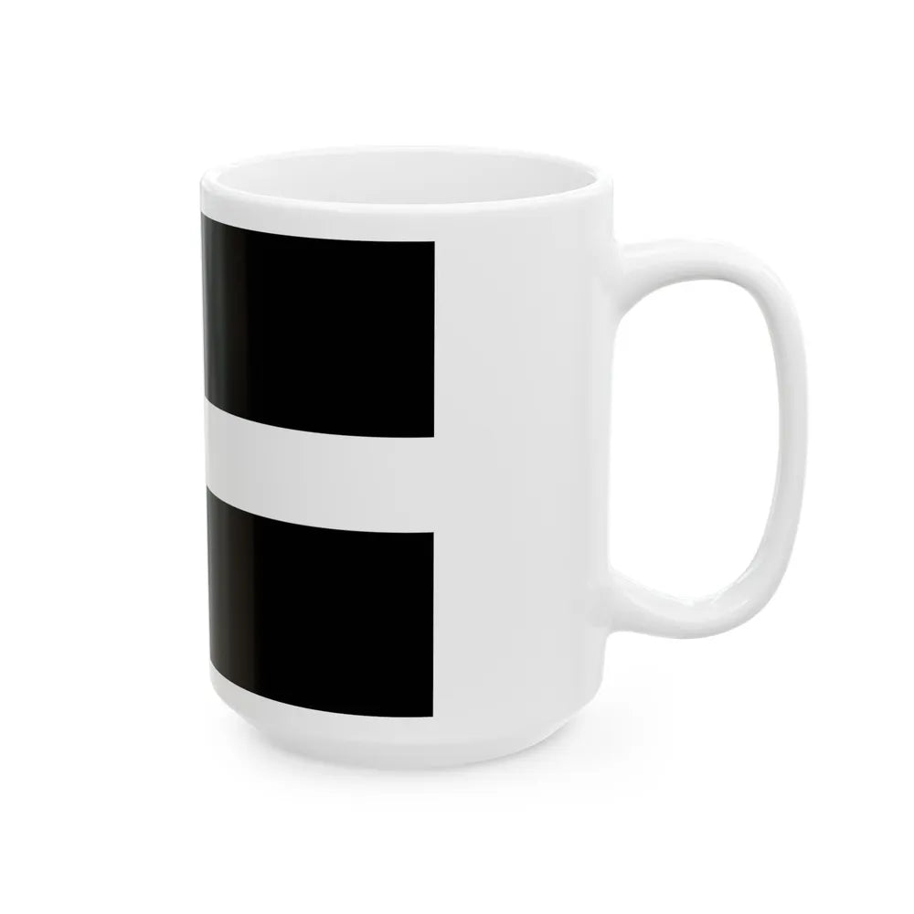 Flag of Cornwall UK - White Coffee Mug-Go Mug Yourself