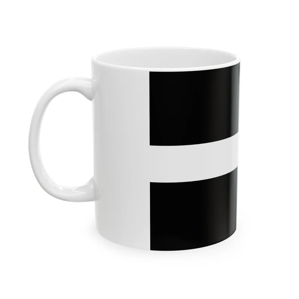 Flag of Cornwall UK - White Coffee Mug-Go Mug Yourself