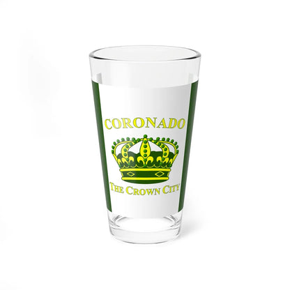 Flag of Coronado California (United States) Pint Glass 16oz 16oz - Go Mug Yourself