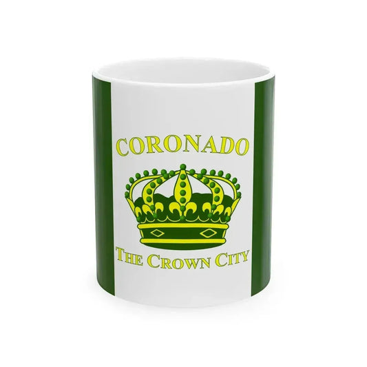 Flag of Coronado California (United States) White Coffee Mug 11oz - Go Mug Yourself