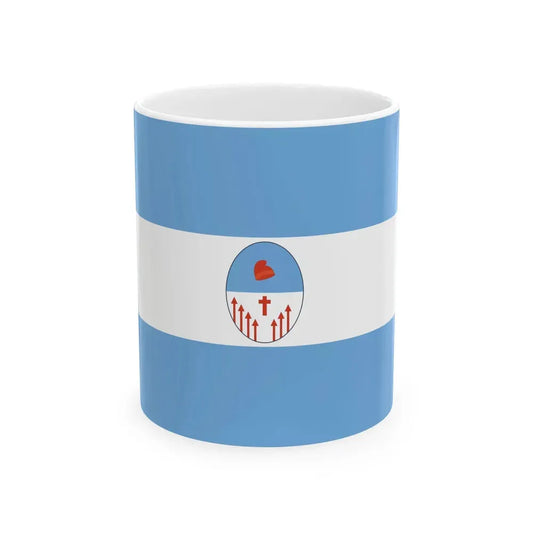 Flag of Corrientes 1822 (Argentina) White Coffee Mug 11oz - Go Mug Yourself