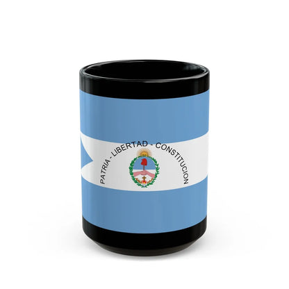 Flag of Corrientes Province Argentina - Black Coffee Mug-15oz-Go Mug Yourself