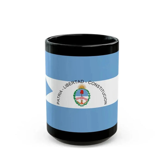 Flag of Corrientes Province Argentina - Black Coffee Mug 15oz - Go Mug Yourself