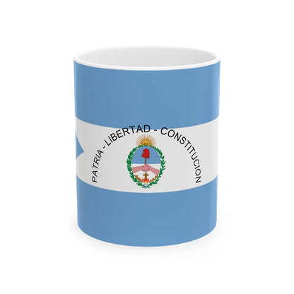 Flag of Corrientes Province Argentina - White Coffee Mug-11oz-Go Mug Yourself