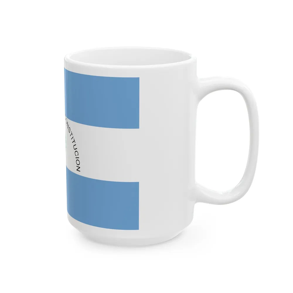 Flag of Corrientes Province Argentina - White Coffee Mug-Go Mug Yourself