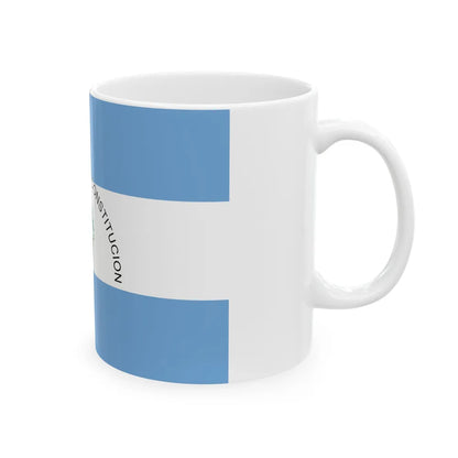 Flag of Corrientes Province Argentina - White Coffee Mug-Go Mug Yourself