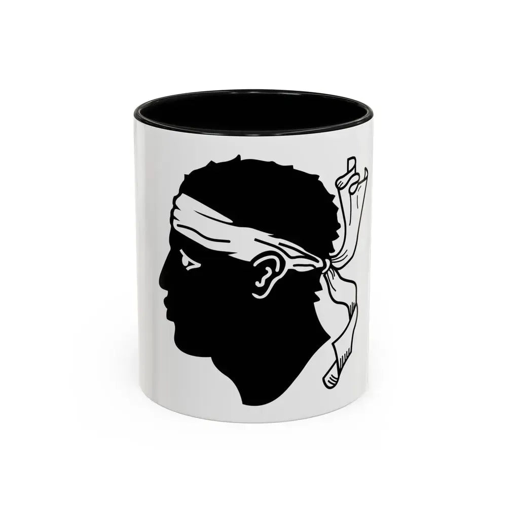Flag of Corsica France - Accent Coffee Mug 11oz Black - Go Mug Yourself