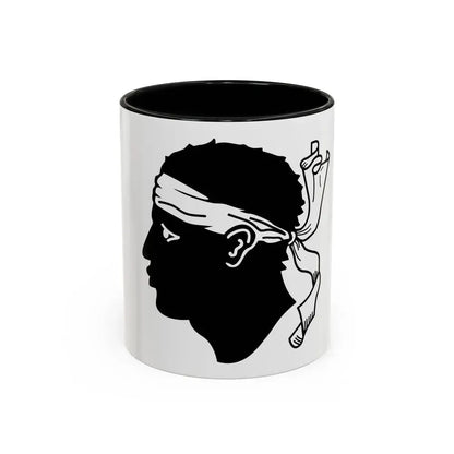 Flag of Corsica France - Accent Coffee Mug 11oz Black - Go Mug Yourself
