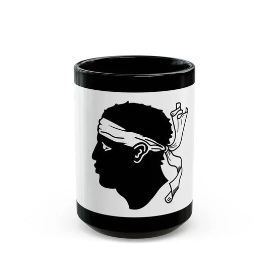 Flag of Corsica France - Black Coffee Mug 15oz - Go Mug Yourself