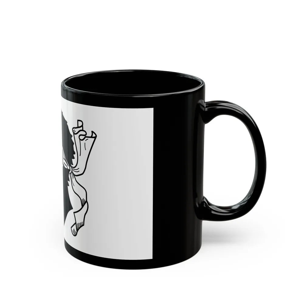 Flag of Corsica France - Black Coffee Mug-Go Mug Yourself