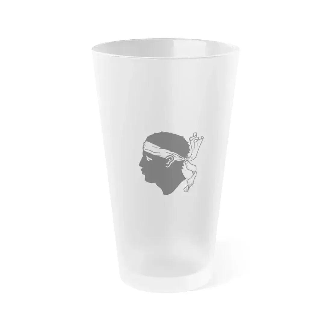 Flag of Corsica France - Frosted Pint Glass 16oz 16oz Frosted - Go Mug Yourself