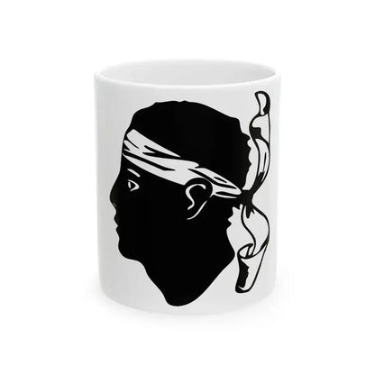 Flag of Corsica Variant (France) White Coffee Mug 11oz - Go Mug Yourself