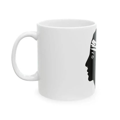 Flag of Corsica Variant (France) White Coffee Mug - Go Mug Yourself
