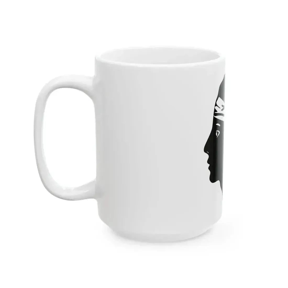 Flag of Corsica Variant (France) White Coffee Mug - Go Mug Yourself