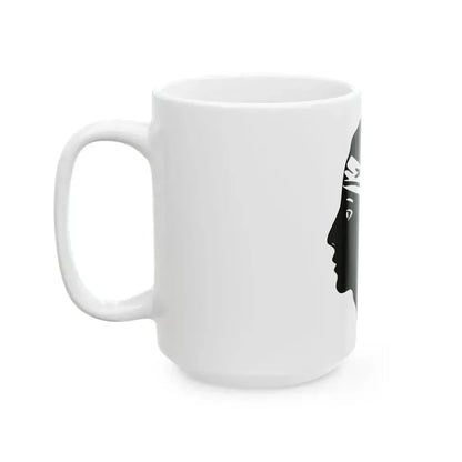 Flag of Corsica Variant (France) White Coffee Mug - Go Mug Yourself