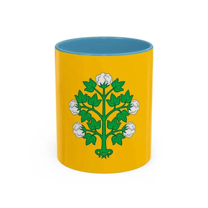 Flag of Cospicua Bormla Malta - Accent Coffee Mug 11oz Light Blue - Go Mug Yourself