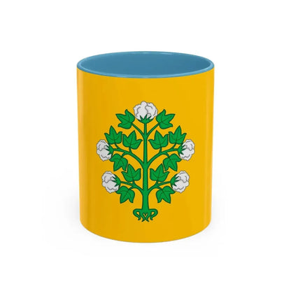 Flag of Cospicua Bormla Malta - Accent Coffee Mug 11oz Light Blue - Go Mug Yourself