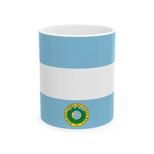 Flag of Costa Rica 1838-1840 (Costa Rica) White Coffee Mug 11oz - Go Mug Yourself