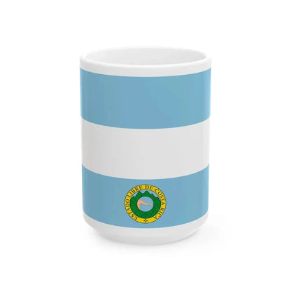 Flag of Costa Rica 1838-1840 (Costa Rica) White Coffee Mug 15oz - Go Mug Yourself