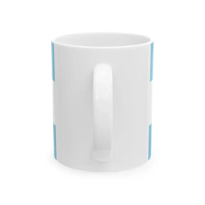 Flag of Costa Rica 1842-1848 (Costa Rica) White Coffee Mug - Go Mug Yourself