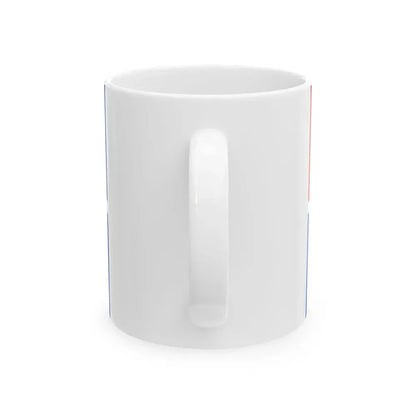 Flag of Costa Rica 1845 proposal (Costa Rica) White Coffee Mug - Go Mug Yourself