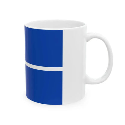 Flag of Costa Rica 1845 proposal (Costa Rica) White Coffee Mug - Go Mug Yourself