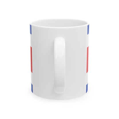Flag of Costa Rica 1848-1906 (Costa Rica) White Coffee Mug-Go Mug Yourself