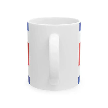 Flag of Costa Rica 1848-1906 (Costa Rica) White Coffee Mug - Go Mug Yourself