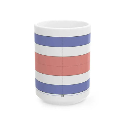 Flag of Costa Rica construction sheet (Costa Rica) White Coffee Mug 15oz - Go Mug Yourself