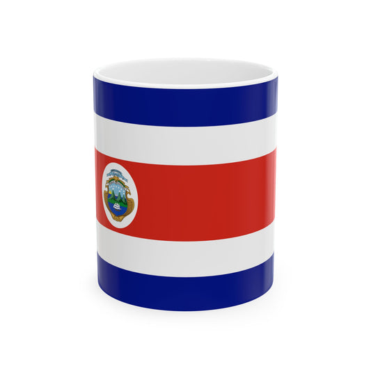 Flag of Costa Rica state 3-2 (Costa Rica) White Coffee Mug-11oz-Go Mug Yourself