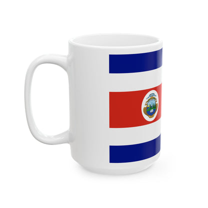 Flag of Costa Rica state 3-2 (Costa Rica) White Coffee Mug-Go Mug Yourself