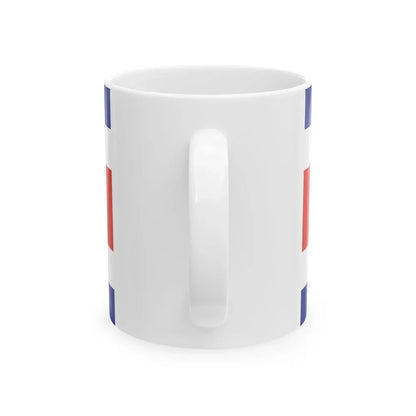 Flag of Costa Rica state (Costa Rica) White Coffee Mug - Go Mug Yourself