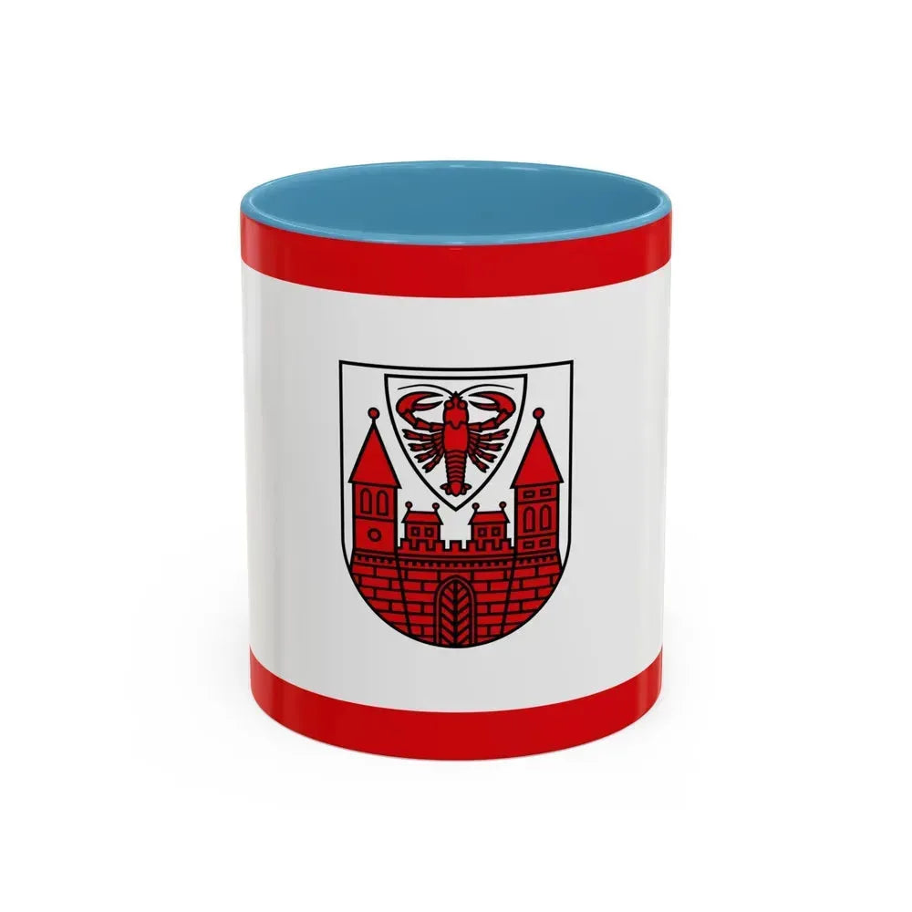 Flag of Cottbus Germany - Accent Coffee Mug 11oz Light Blue - Go Mug Yourself