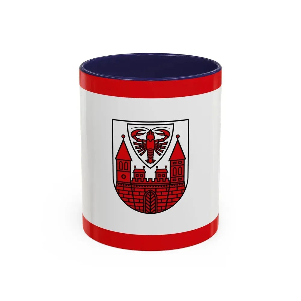 Flag of Cottbus Germany - Accent Coffee Mug 11oz Navy - Go Mug Yourself