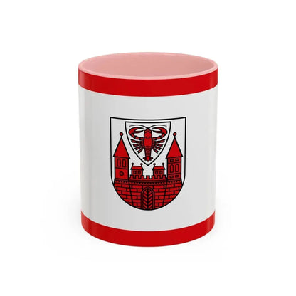 Flag of Cottbus Germany - Accent Coffee Mug 11oz Pink - Go Mug Yourself