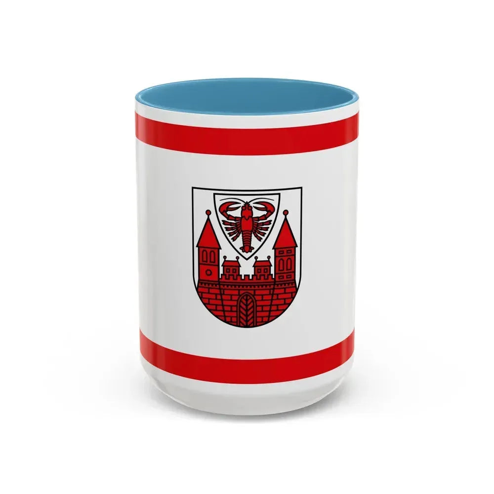 Flag of Cottbus Germany - Accent Coffee Mug 15oz Light Blue - Go Mug Yourself