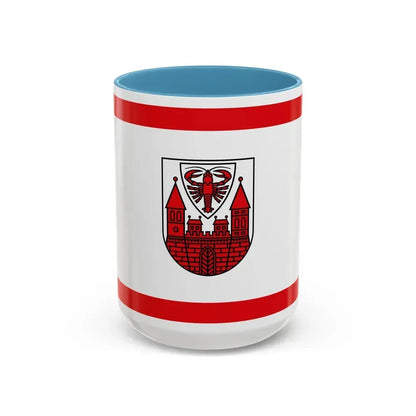 Flag of Cottbus Germany - Accent Coffee Mug 15oz Light Blue - Go Mug Yourself