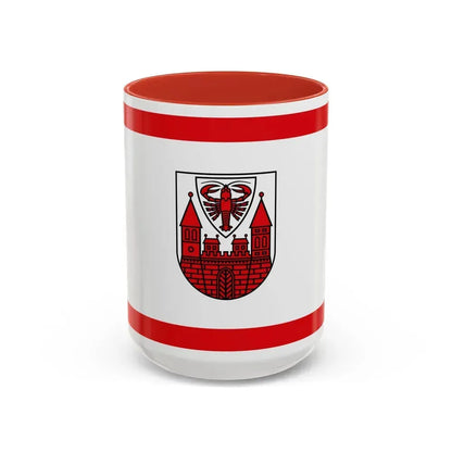 Flag of Cottbus Germany - Accent Coffee Mug 15oz Red - Go Mug Yourself