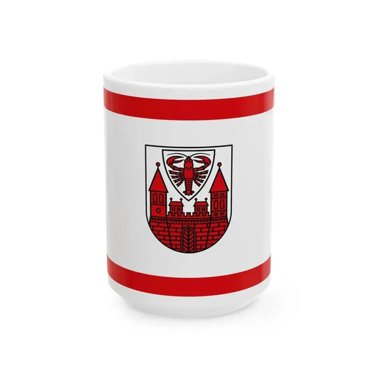 Flag of Cottbus Germany - White Coffee Mug 15oz - Go Mug Yourself